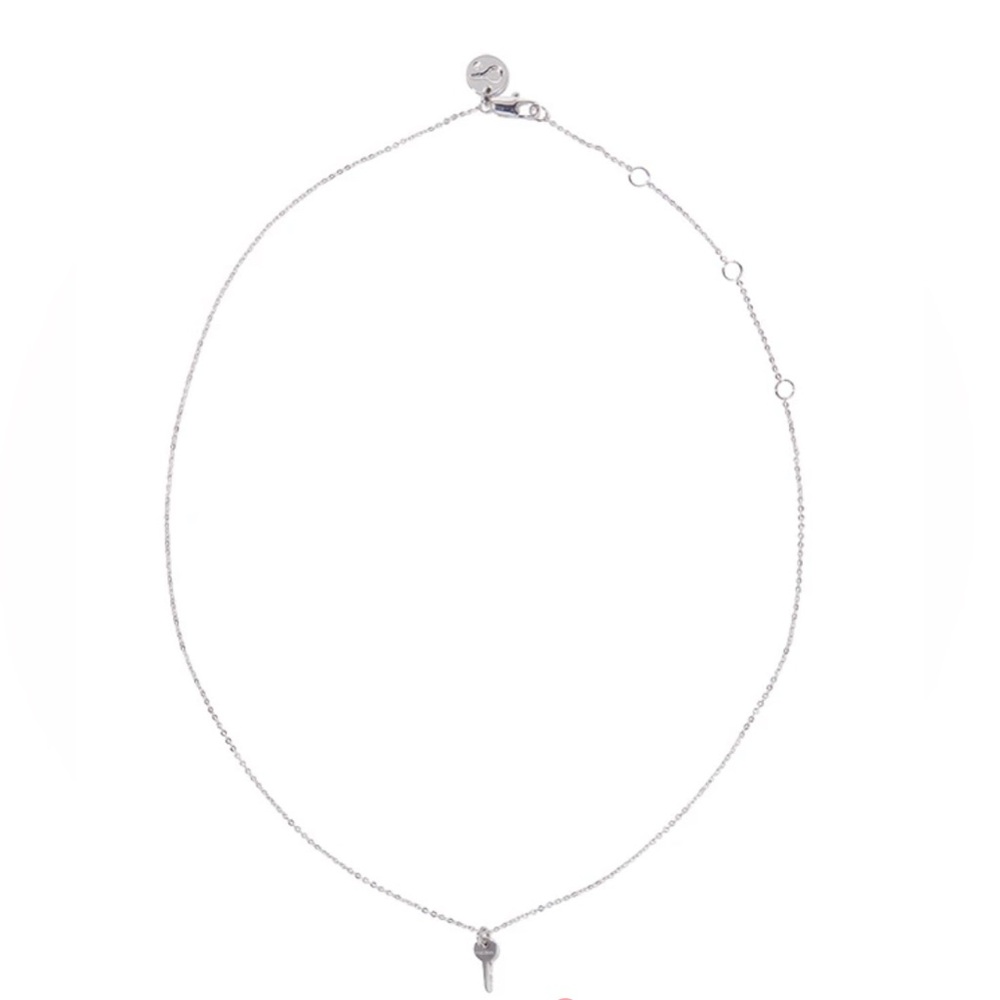 The Giving Keys Mini Key Necklace Silver Color NEW
